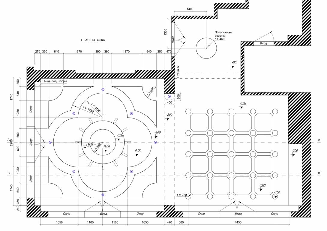 План потолка - разработка освещения в дизайне интерьера
